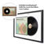 Cadre pour disque vinyle et album de photo 25 po x 16,5 po - noir Qualin