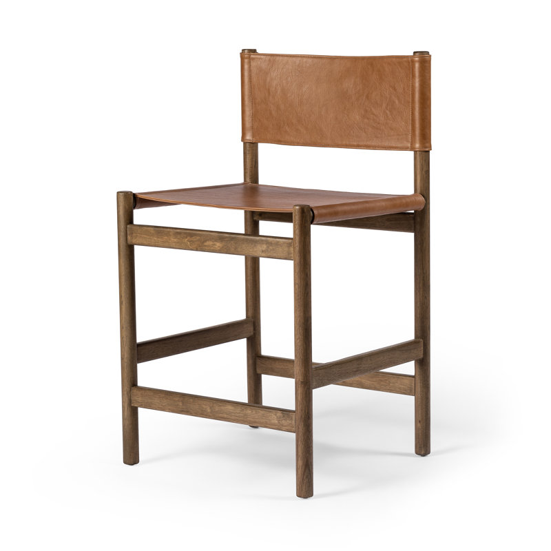 Kena Stool-Sonoma Black-Counter, Counter Stool (26.5" Seat Height), Butterscotch, Camel
