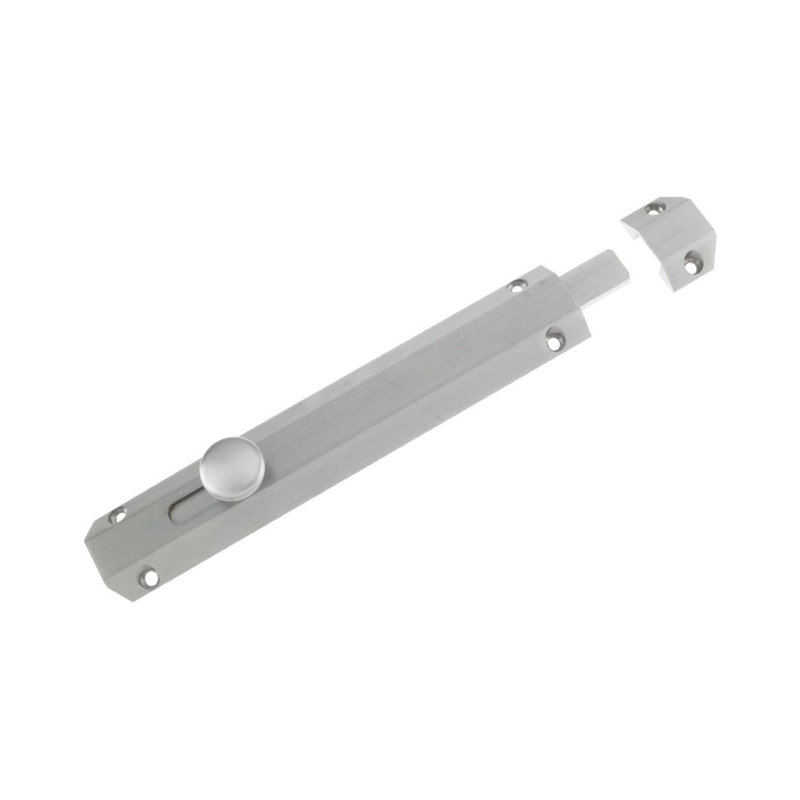 Surface Bolt Door Accessory, Satin Stainless