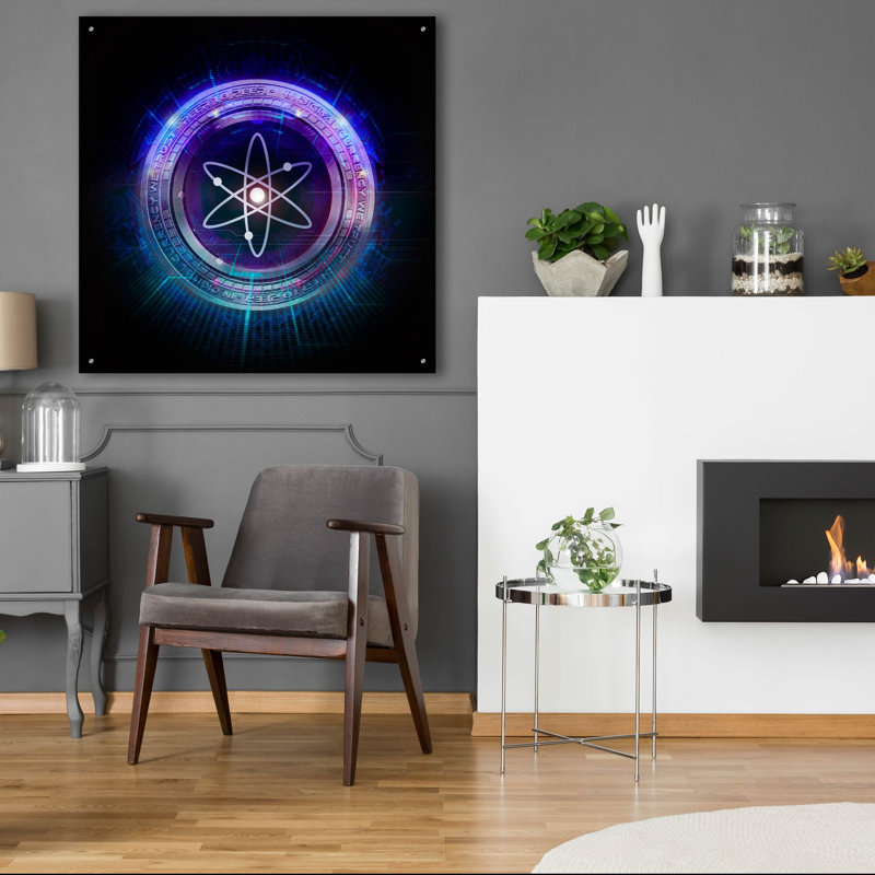 «Wagmi Cosmos Crypto» par Valentyn Artemenko, H 36 po x l 36 po x P 0,2 po
