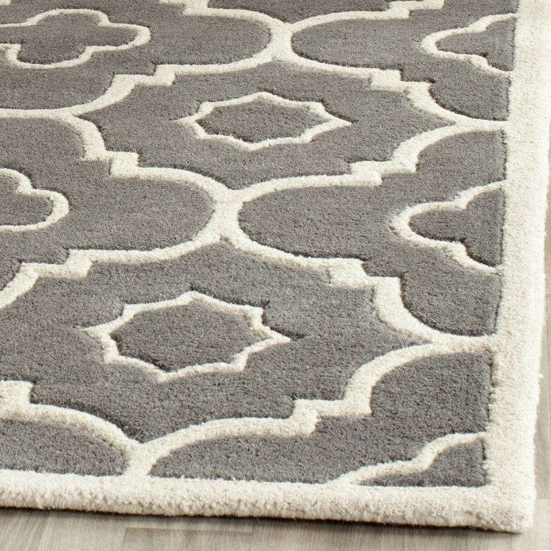 Carolene Hand Tufted Wool Geometric Rug, Runner 2'3" x 11'