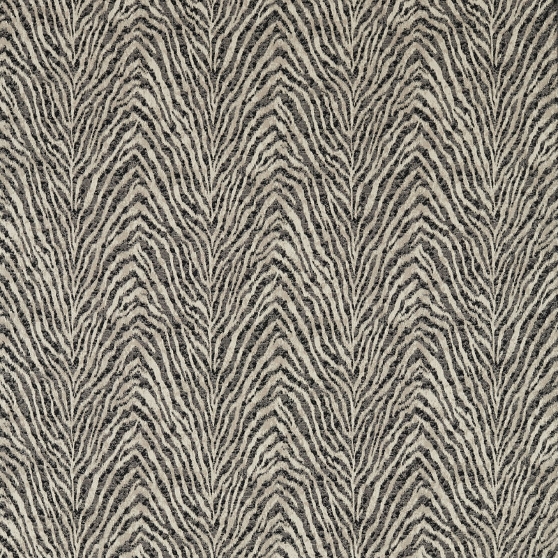 Manda Cotton Blend Fabric, Noir/Linen