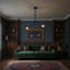 Lustre géométrique moderne en métal 2 lumières-402062910