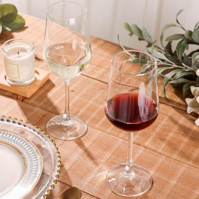 Wine Glasses Set of 6, 13 Oz Red or White Wine Glass with Stem