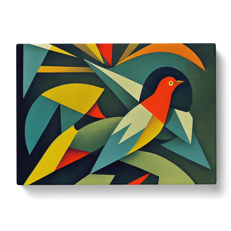 Dove Bird In Abstract Vol.2 - Wrapped Canvas Print, 35cm H x 50cm W x 3cm D