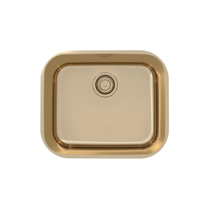 Belfry Kitchen Bergh 428mm W Single Bowl Inox Monarch Kitchen Sink 0, Bronze