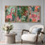 «Bright Preppy Animals» Dreamy Safari, rose, vert, animal, œuvre d'art-110789750-110789746