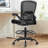 Mesh Drafting Chair with Adjustable Footrest and Lumbar Support-279025761-279025760