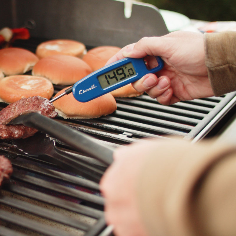 Thermomètre numérique compact pliable, Bleu