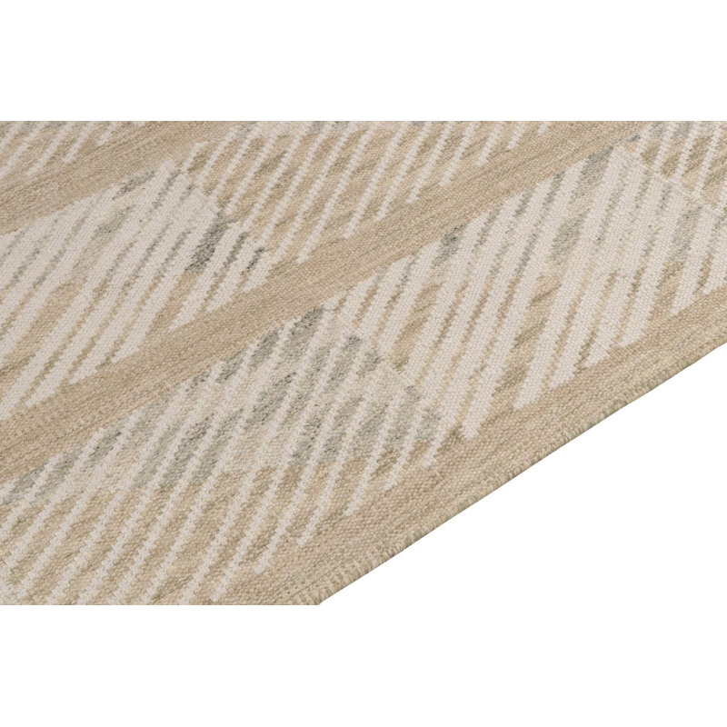 Scandinavian Wool Geometric Area Rug, Rectangle 12' x 18'