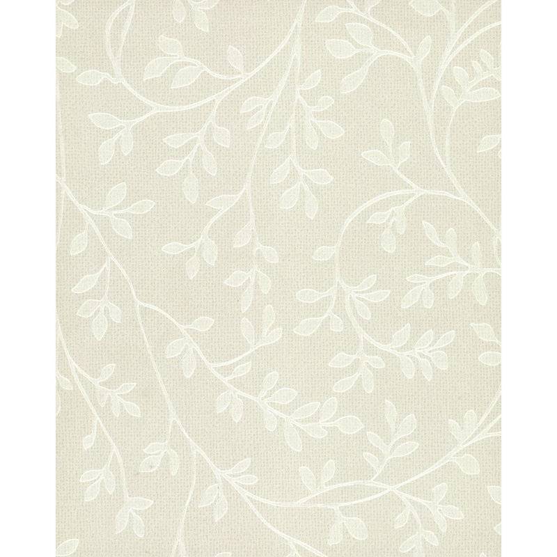 Rouleau de papier peint floral et botanique 33 pi x 21 po leaf vine, Irisé