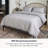 Delara GOTS Certified 100% Organic Cotton Percale Duvet Cover Set - 400 Thread Count, Smooth & Breathable-103975757-101810827