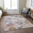 Machine Washable Indoor/Outdoor Xhevrie Blush Rug-1611595829