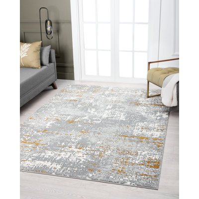 Tapis abstrait gris