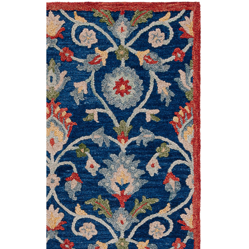 Joosep Hand Tufted 0.8 Wool 0.2 Cotton Oriental Rug, Square 6'