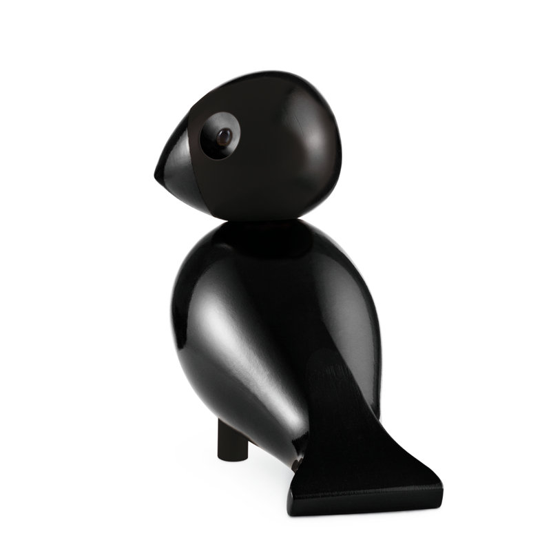 Songbird Ernst Figurine, 6.1" H x 6.3" W x 3.1" D, Black, 1