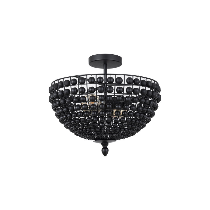 Plafonnier encastré noir Norfork