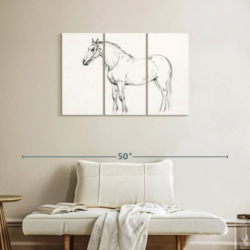 Brampt Standing Horse 1818, 24" H x 38" W