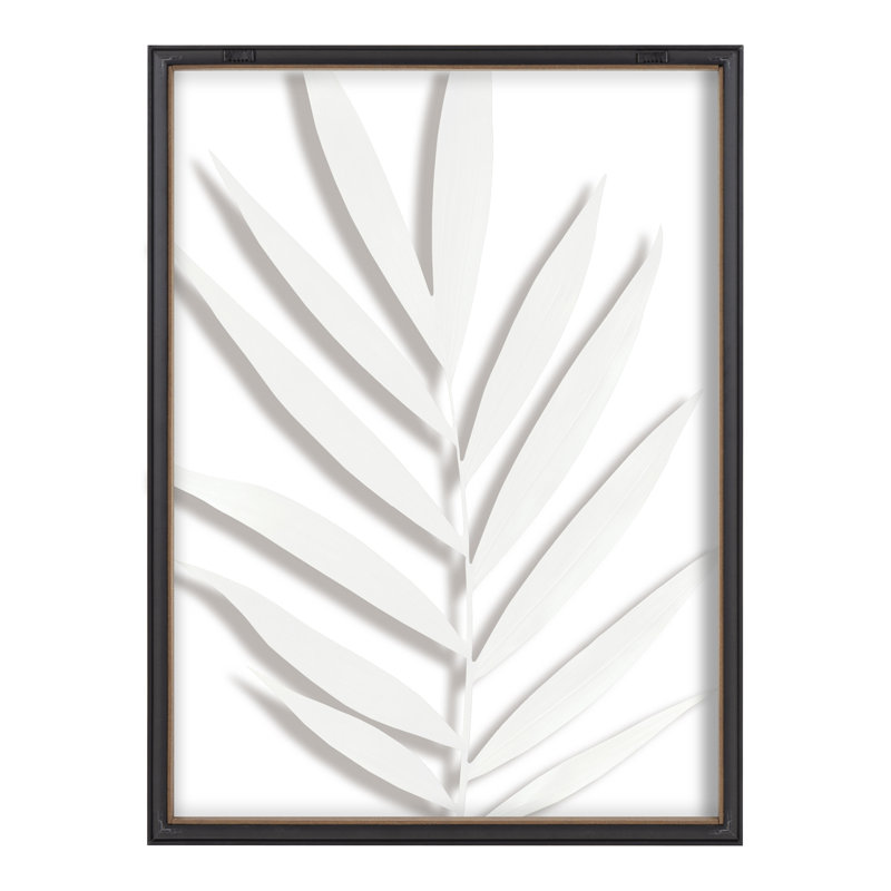 Botanical 5F by Amy Peterson Framed Glass Wall Art, Grey, 18'' x 24''