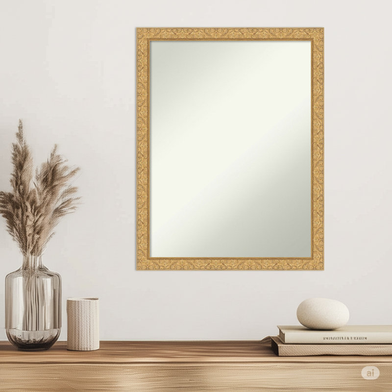 Miroir mural Lila, 26,5 po x 20,5 po, Doré