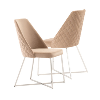 Saana 49cm H Velvet Upholstered Side Chair