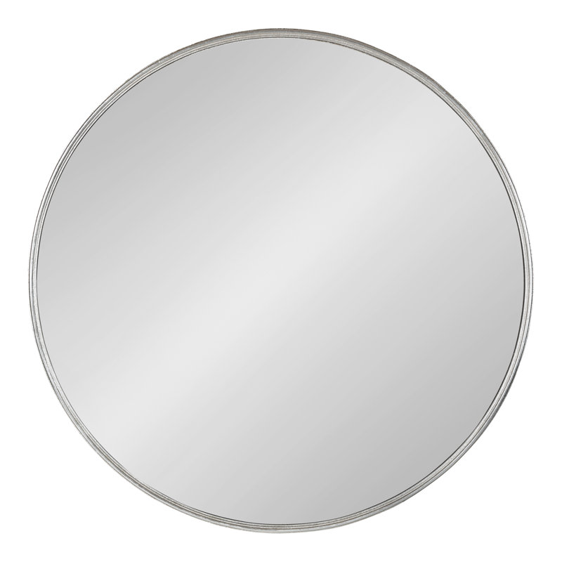 Minuet Engineered Wood Flat Mirror, Silver, 30" x 30"