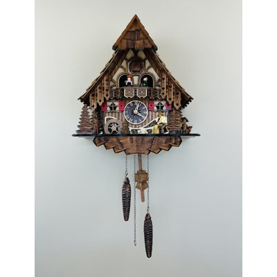  German Quartz Cuckoo Clock with Woodchopper