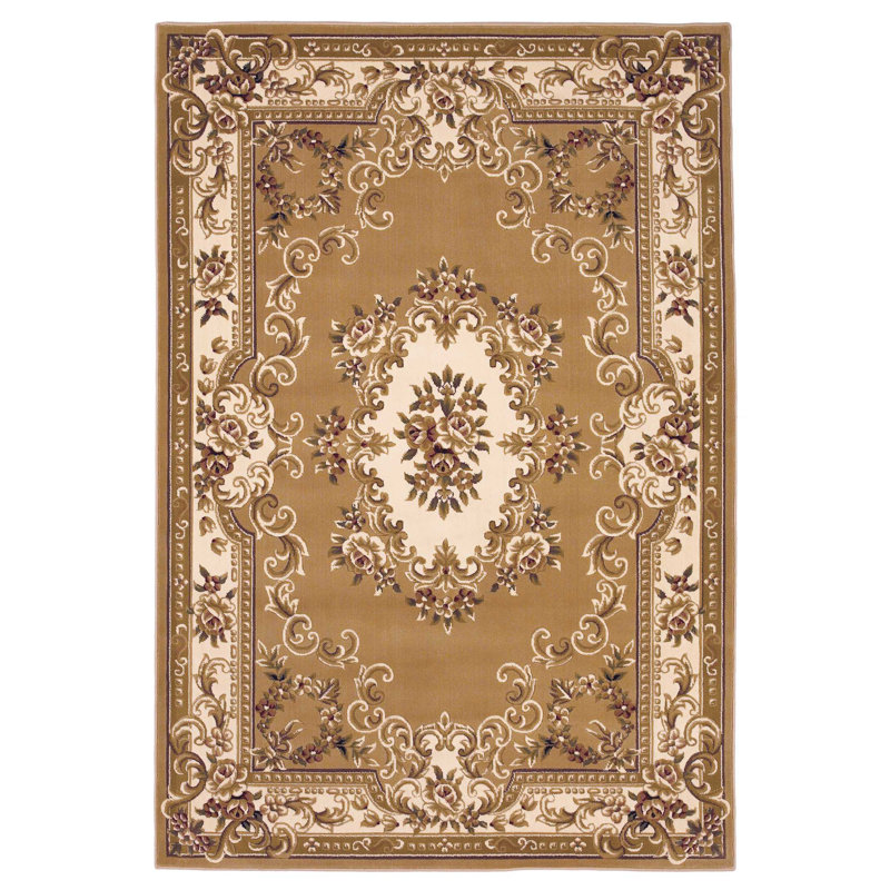 2' X 3' Polypropylene Beige Or Ivory Accent Rug