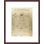 Vitruvian Man (Canon of Proportions) by Leonardo da Vinci  -Framed Giclee Print