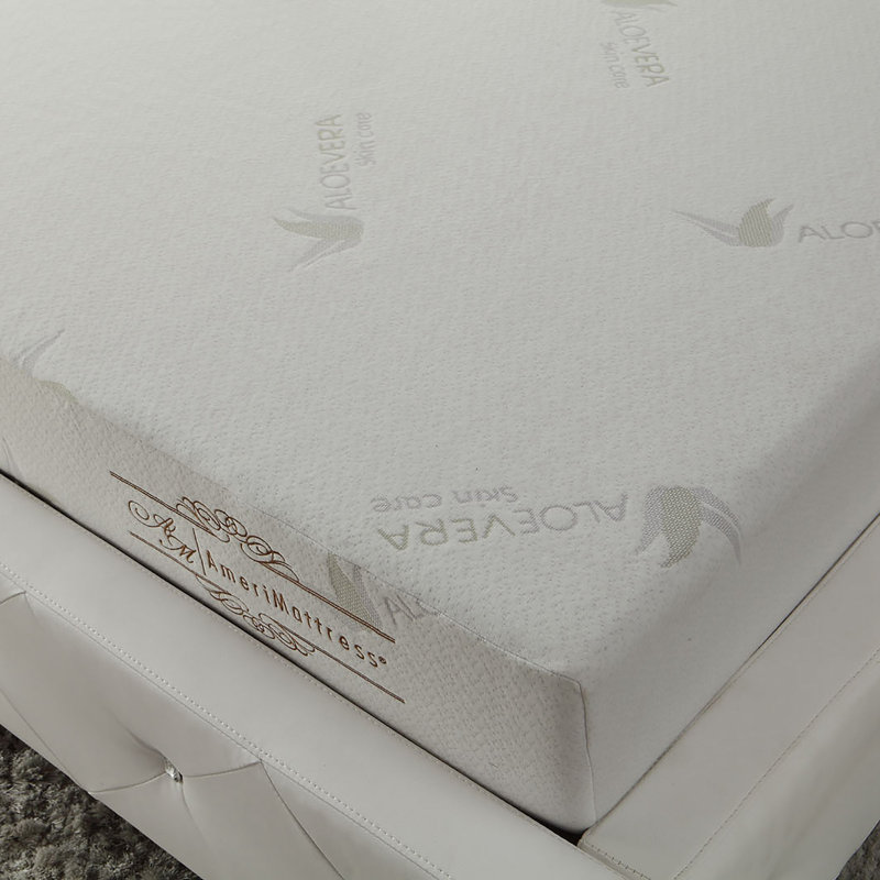 Modern 6-Inch Aloe Vera Infused Memory Foam Mattress With Quilted Cover, Queen