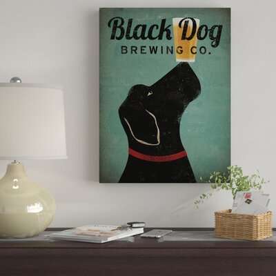 Black Dog Brewing Co v2' Graphic Art Print on Wrapped Canvas -  Winston Porter, C81F49B30D774523BA7D84EFDEA86342