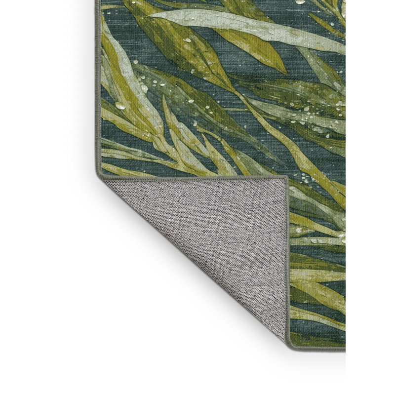 Tapis vert lavable à la machine, Carré 8 pi
