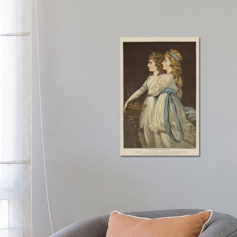 Elizabeth And Georgiana, Duchesses Of Devonshire by Angelica Kauffmann - Wrapped Canvas Painting