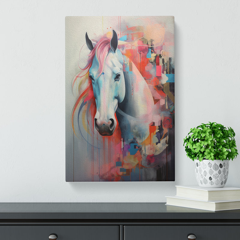 Pony Contemporary - Wrapped Canvas, 76cm H x 50cm W x 3cm D