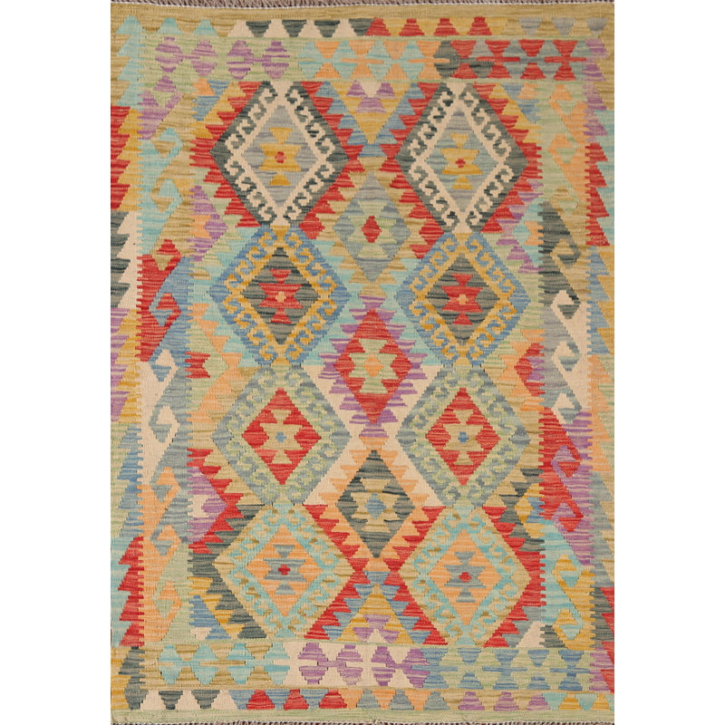One-of-a-Kind Rectangle Vankirk Rectangle 4' X 5'8'' Wool Area Rug