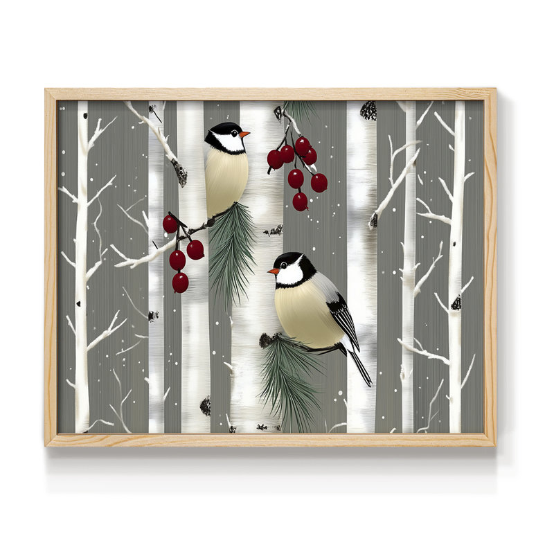 Chirstmas Art-LVII -Framed Print - Restickable, Naturel, H 11 po x l 14 po
