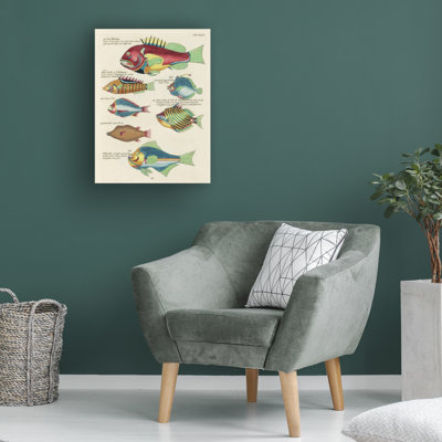 Reproduction sur toile de bolognaise, "Renard Tropical Fish III" par Louis Renard