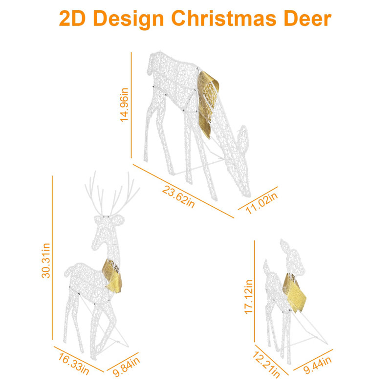 Veilleuse Reindeer Family