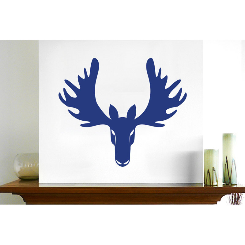 Animals Wall Decal, Medium, Dark Blue