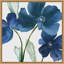 «Blue Blossoms on White» par Tiltonsville, reproduction d'art sur toile encadrée-239332976
