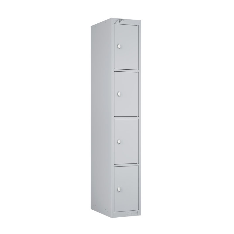 Casiers à 4 niveaux KDK Series, en acier robuste, emballés à plat, Une armoire