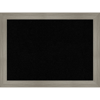 Grand Greywash Narrow Framed Corkboard, Black Cork Bulletin Board, Organization Board, Pin Board