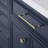Palace 72" Carrara Quartz Countertop Bath Vanity in Monarch Blue with Faucet and Mirror