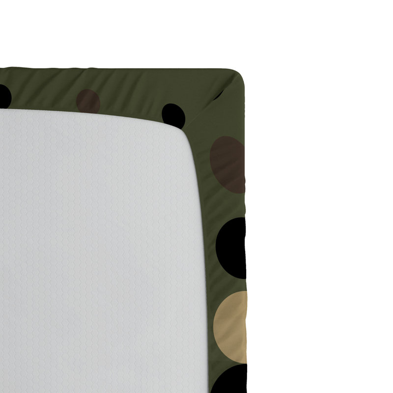 Drap-housse Ambesonne, paquet de 2, Drap-housse grand, Gris / beige / pois noirs