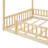 Mirian Solid Wood Youth Bed with Fence, House Bed, Platform Bed-2057848612-2057848615