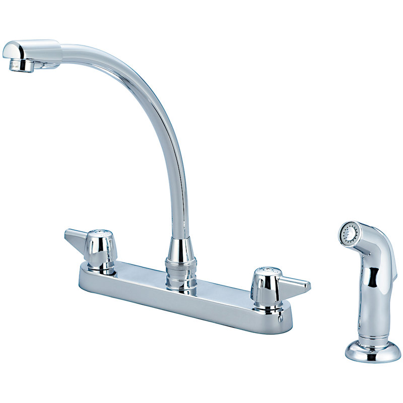 Central Brass Kitchen Faucet with Side Spray