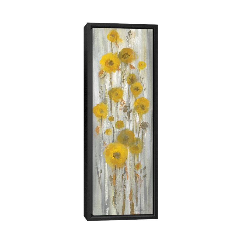 «Roadside Flowers I», impression sur toile tendue, H 48 po x l 16 po x P 1,5 po, Toile encadrée noire