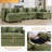 Chenille Upholstered Sectional Sofa Couch with Ottoman-1231941014-1231188924