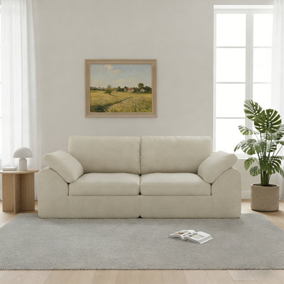 Canapé modulaire à assise profonde 78,8 po Cloud