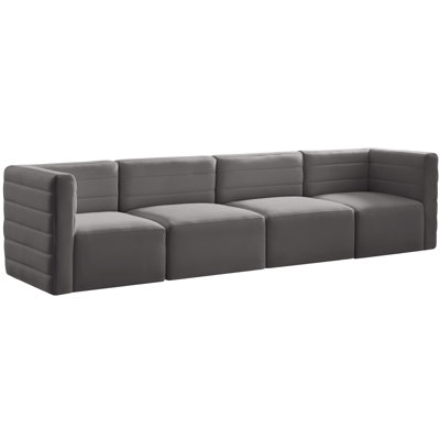 Enso 126'' Velvet Sofa